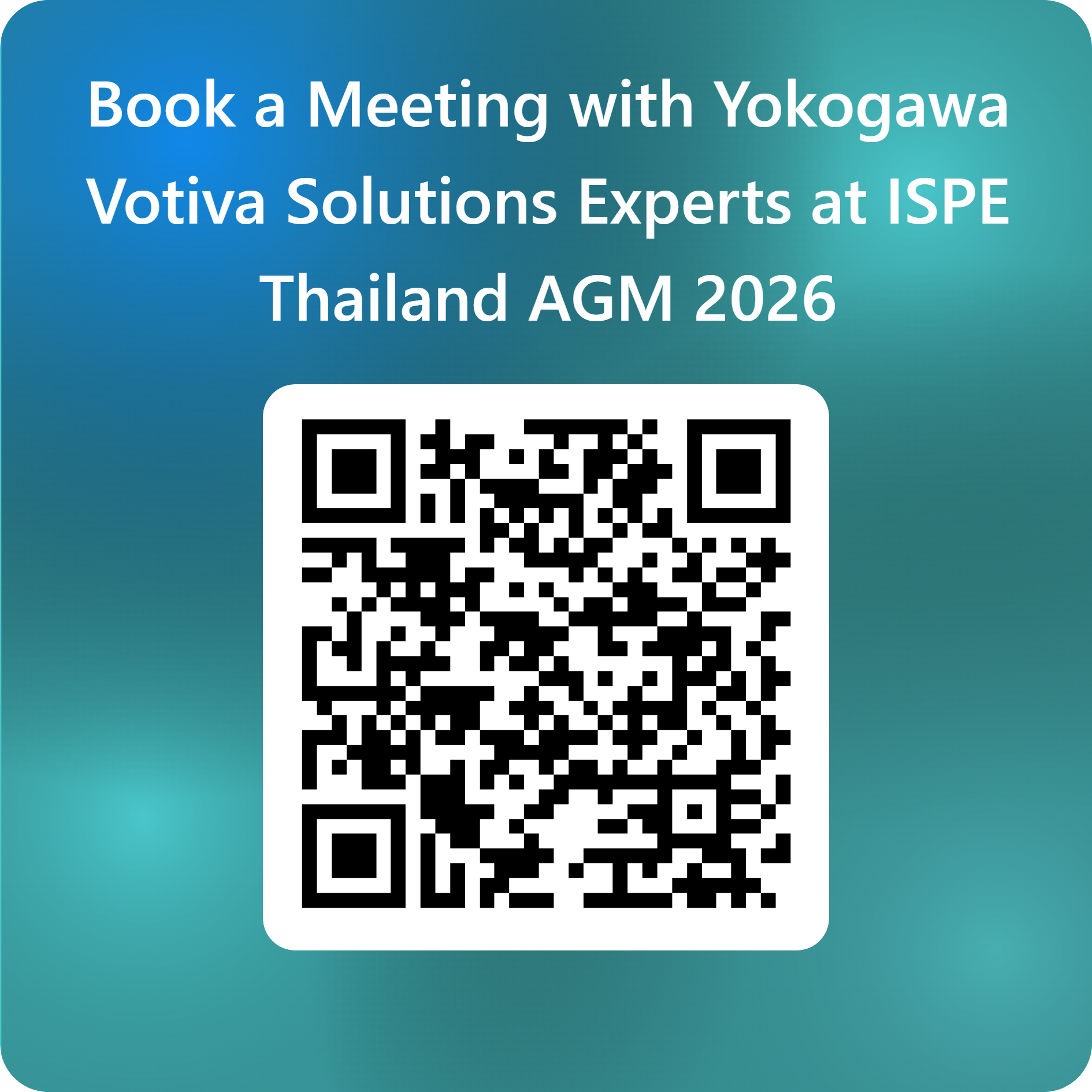 QRCode for Book a Meeting with Yokogawa Votiva Solutions Experts at ISPE Thailand AGM 2026